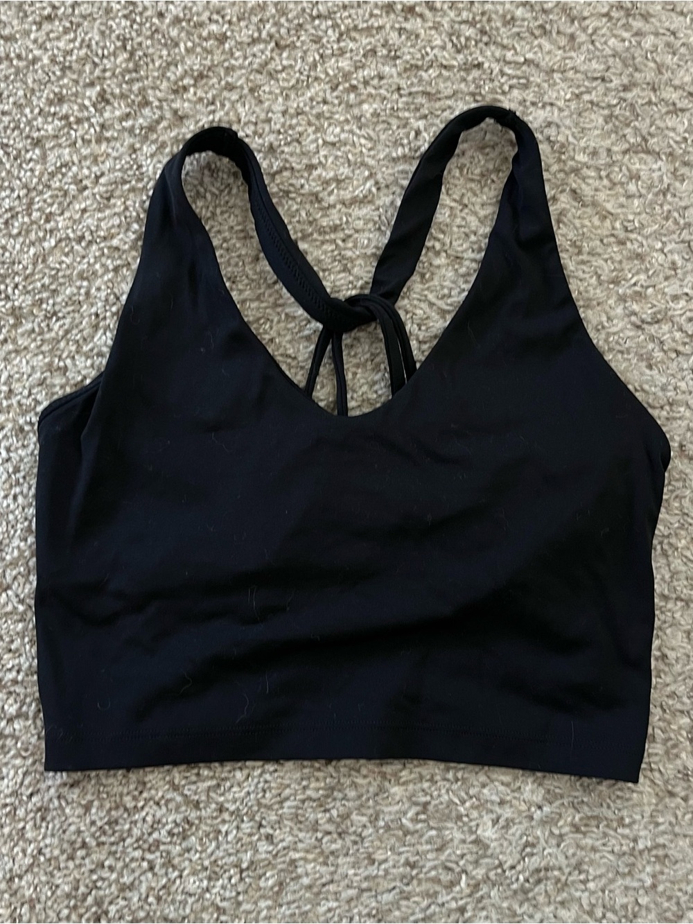 Aerie Black Crop Sport Bralette